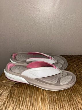 ZORIZ GOLF Women's Sandal Thong - Pink, White & Taupe